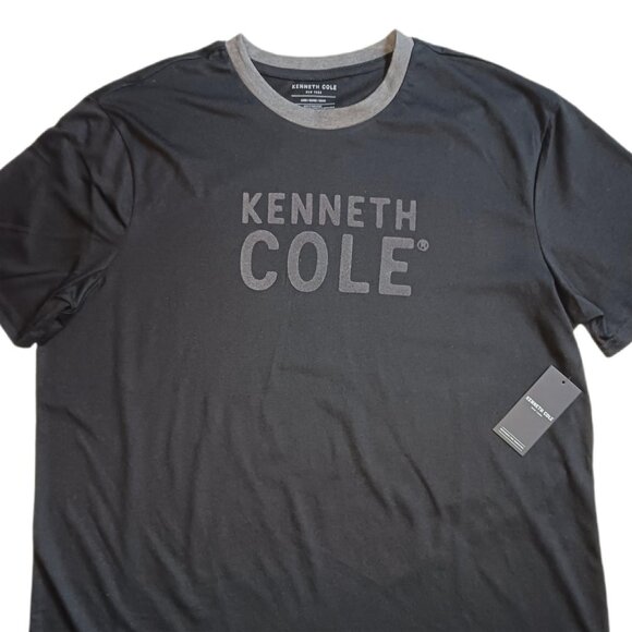 Kenneth Cole Mens Large T Shirt Black Short Sleeve Tee L - Picture 1 of 7